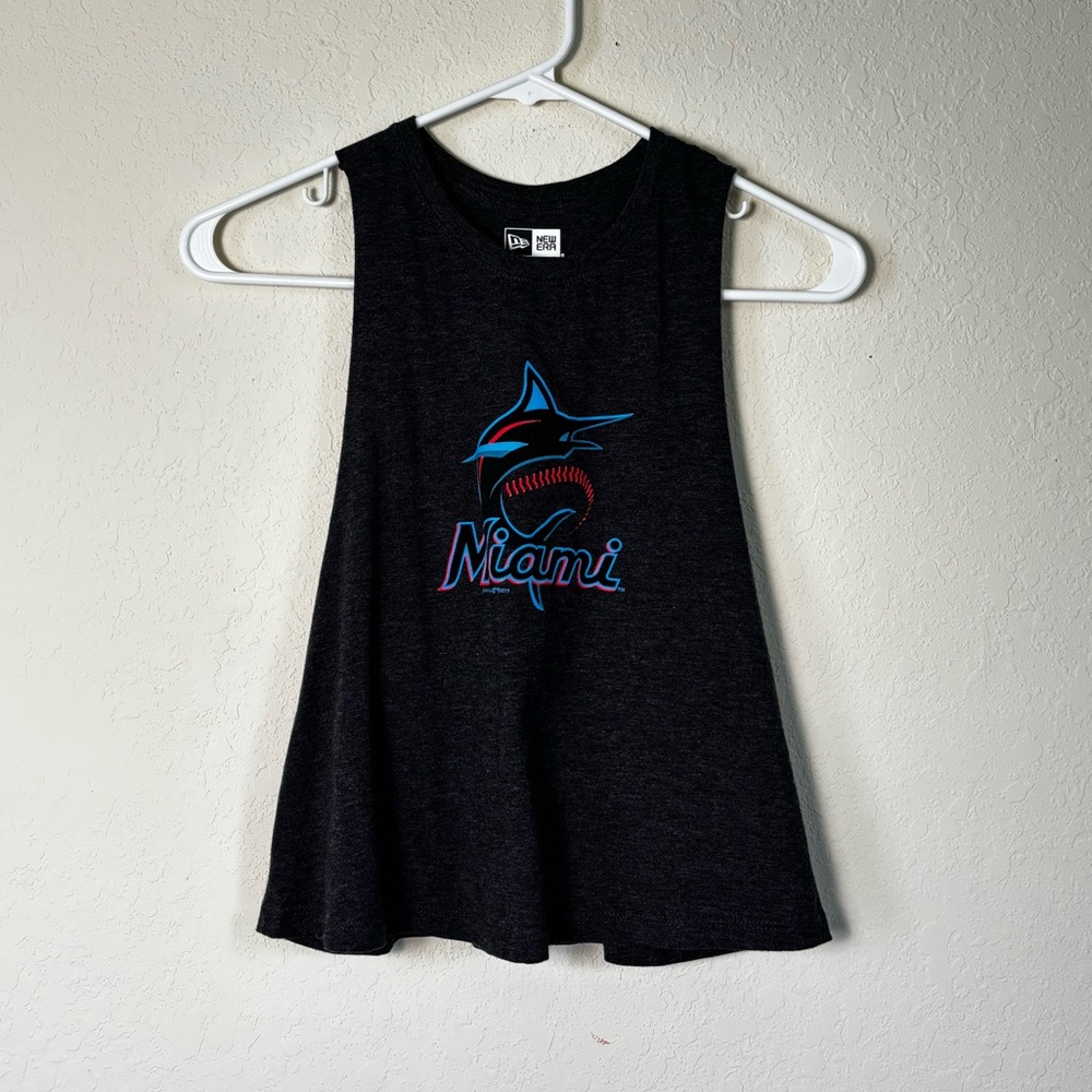 Women’s Gray Miami Marlins Tank Top. Size S